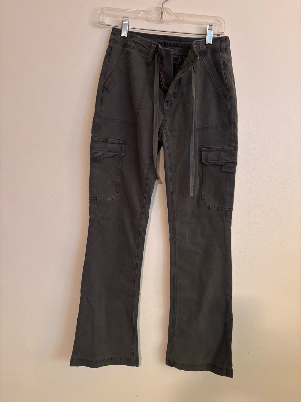 American Eagle Outfitters Women’s Cargo Pants - Charcoal Gray